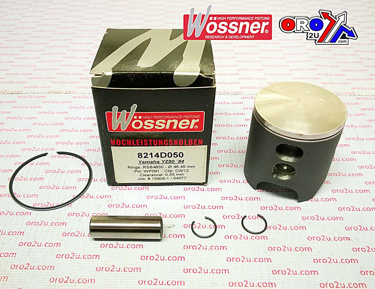 WOSSNER 49.5mm PISTON KIT YAMAHA YZ80 1984