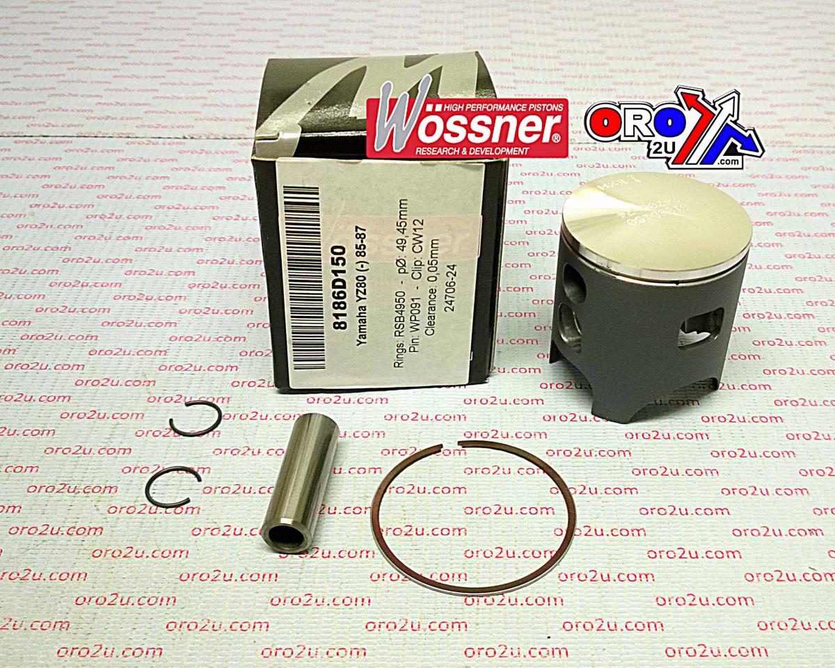PISTON KIT 85-87 YZ80 49.00 WOSSNER 8186D100 YAMAHA MX