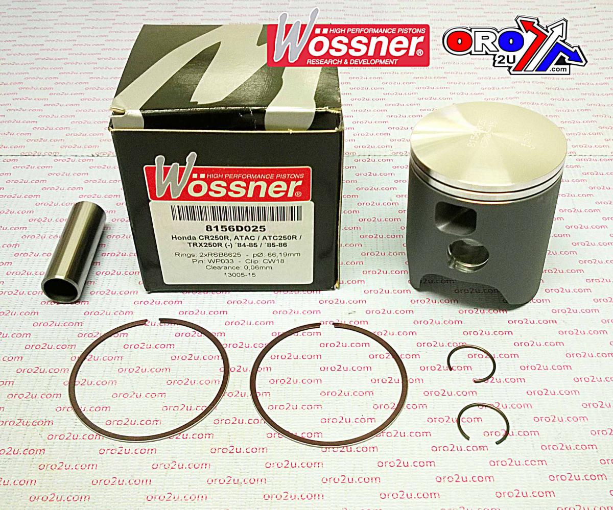 WOSSNER 69mm PISTON KIT HONDA CR250 1984-1985, ATC250R 1984-1985