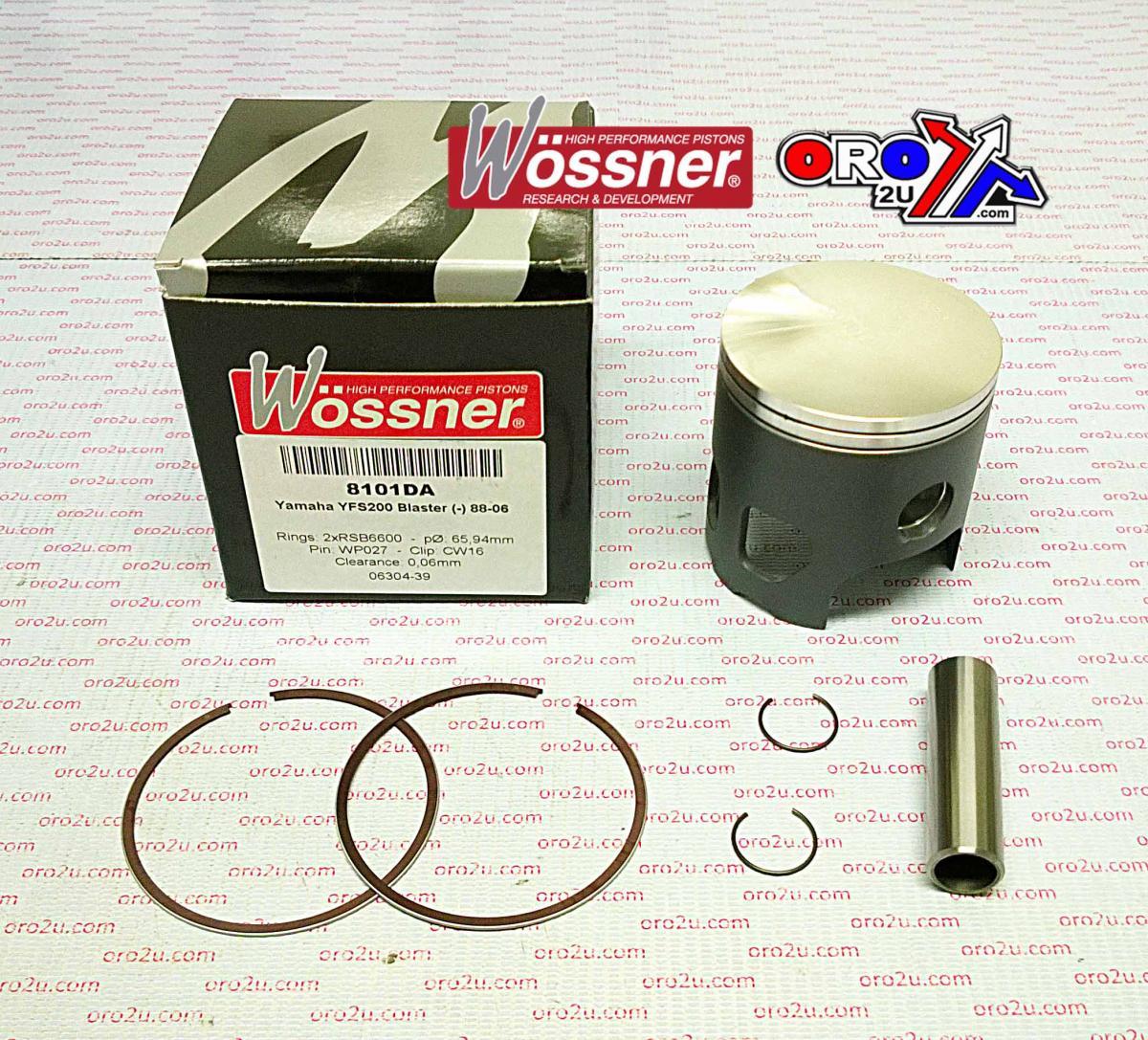 WOSSNER 66.5mm PISTON KIT YAMAHA YFS200 BLASTER 1988-2007