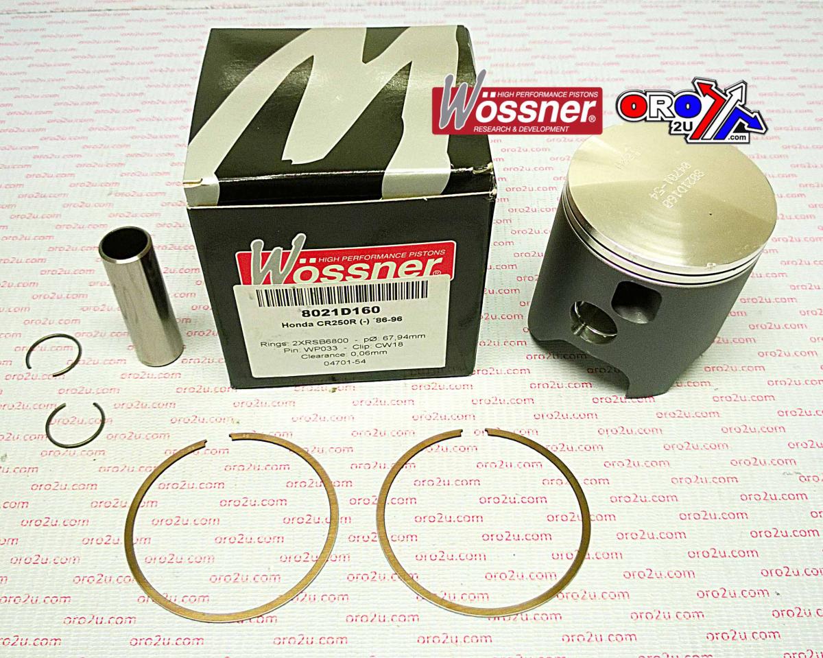 WOSSNER 67mm PISTON KIT HONDA CR250 1986-1996