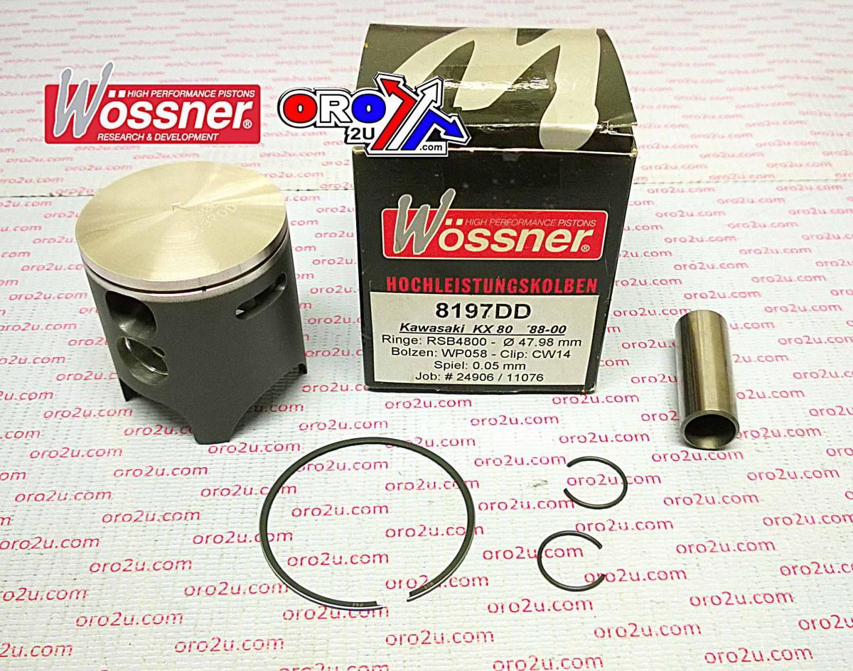 WOSSNER 49mm PISTON KIT KAWASAKI KX80 1988-2000