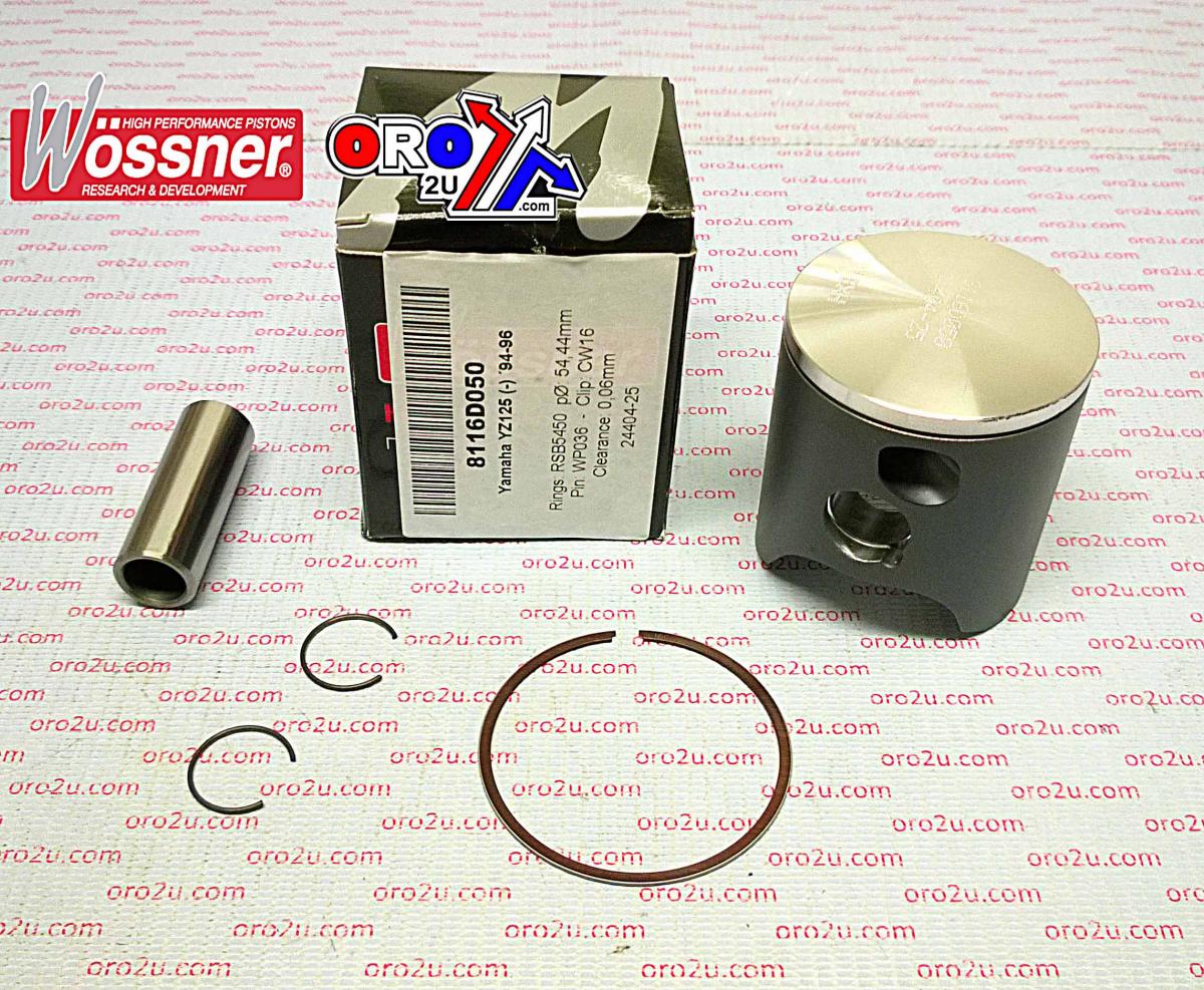 PISTON KIT 94-96 YZ125 54.00 A WOSSNER 8116DA YAMAHA MX
