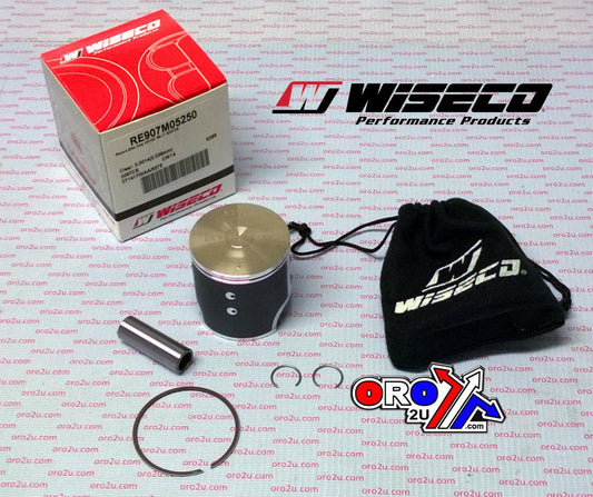 WISECO 52.5mm PISTON KIT C, KAWASAKI KX100 14-21, 1-RING, Racers Elite ArmorFit
