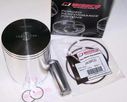 WISECO 68.5mm PISTON HONDA CR250R 1997-2001 FLAT TOP 2-RING