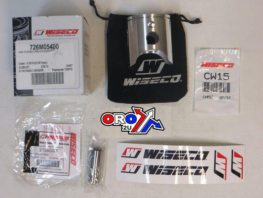 WISECO 54mm PISTON KIT YAMAHA YZ125 98-01, GAS GAS MC/MX/EC 125 00-01