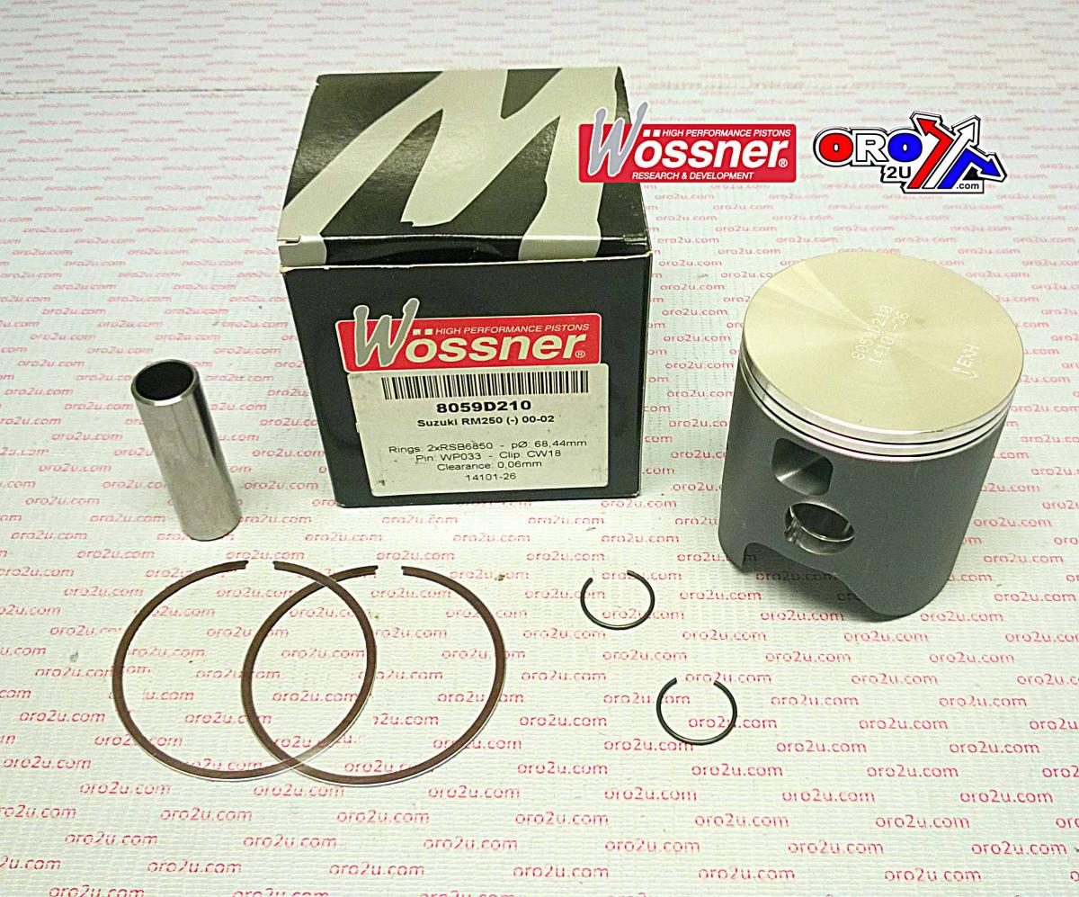 WOSSNER 68.5mm PISTON KIT C, SUZUKI RM250 2000-2002