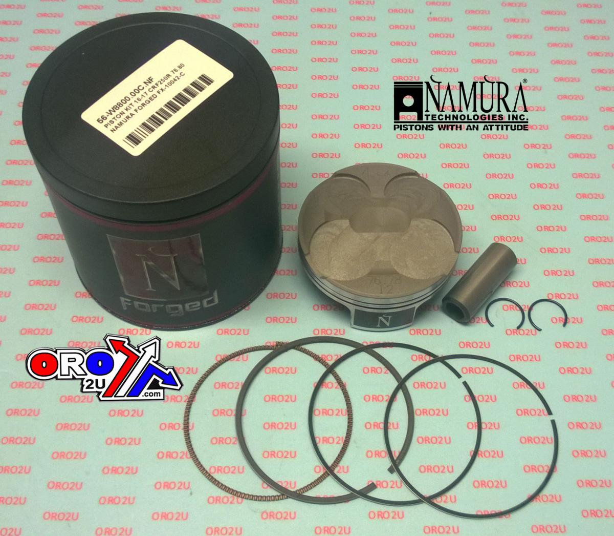 NAMURA 76.8mm FORGED PISTON KIT A, HONDA CRF250R 16-17