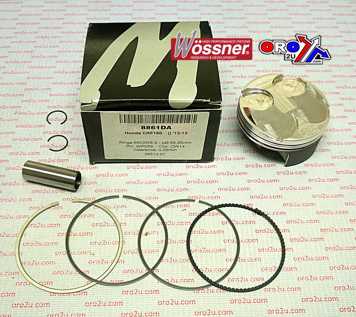 PISTON KIT 12-15 CRF150R 66.00 8861DA WOSSNER