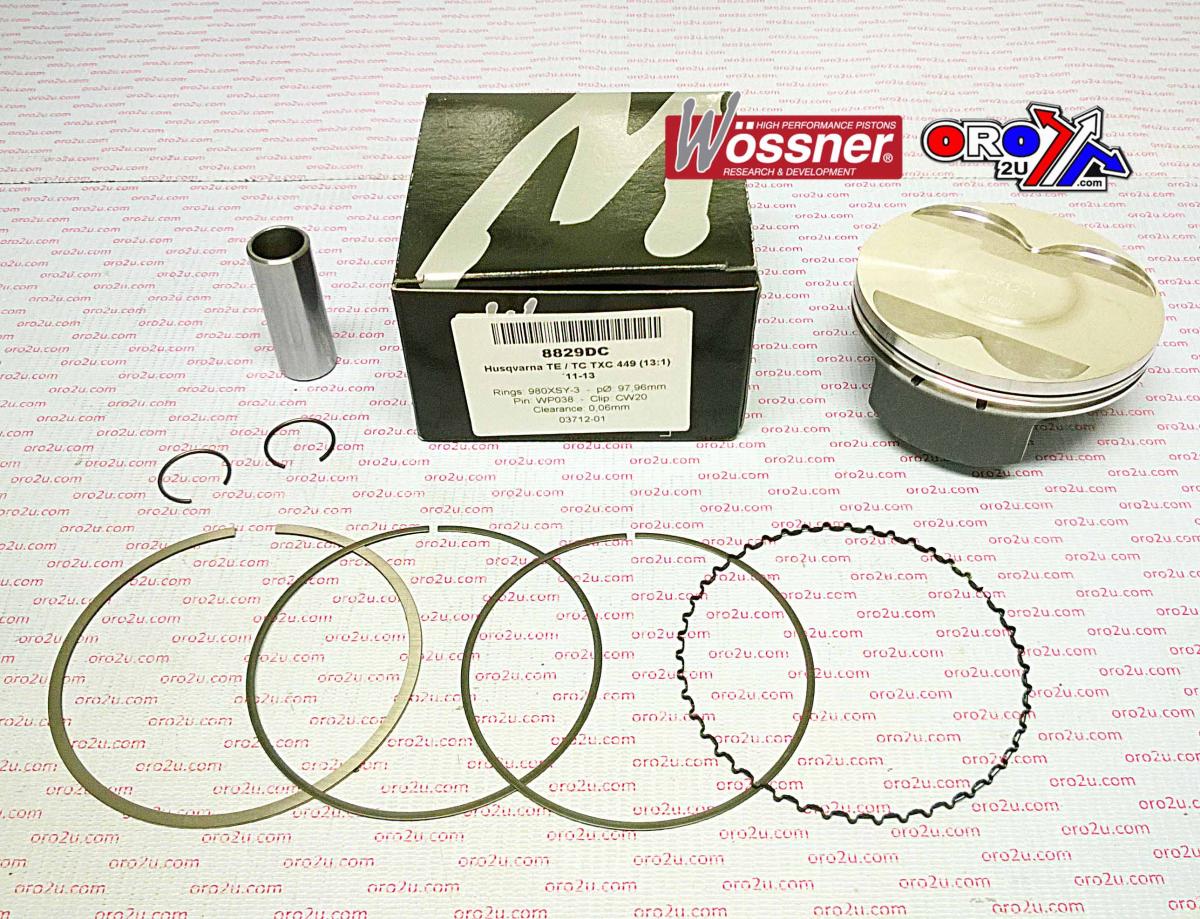 WOSSNER 98mm PISTON KIT B, HUSQVARNA TE/TC/TXC 449 2011-2013