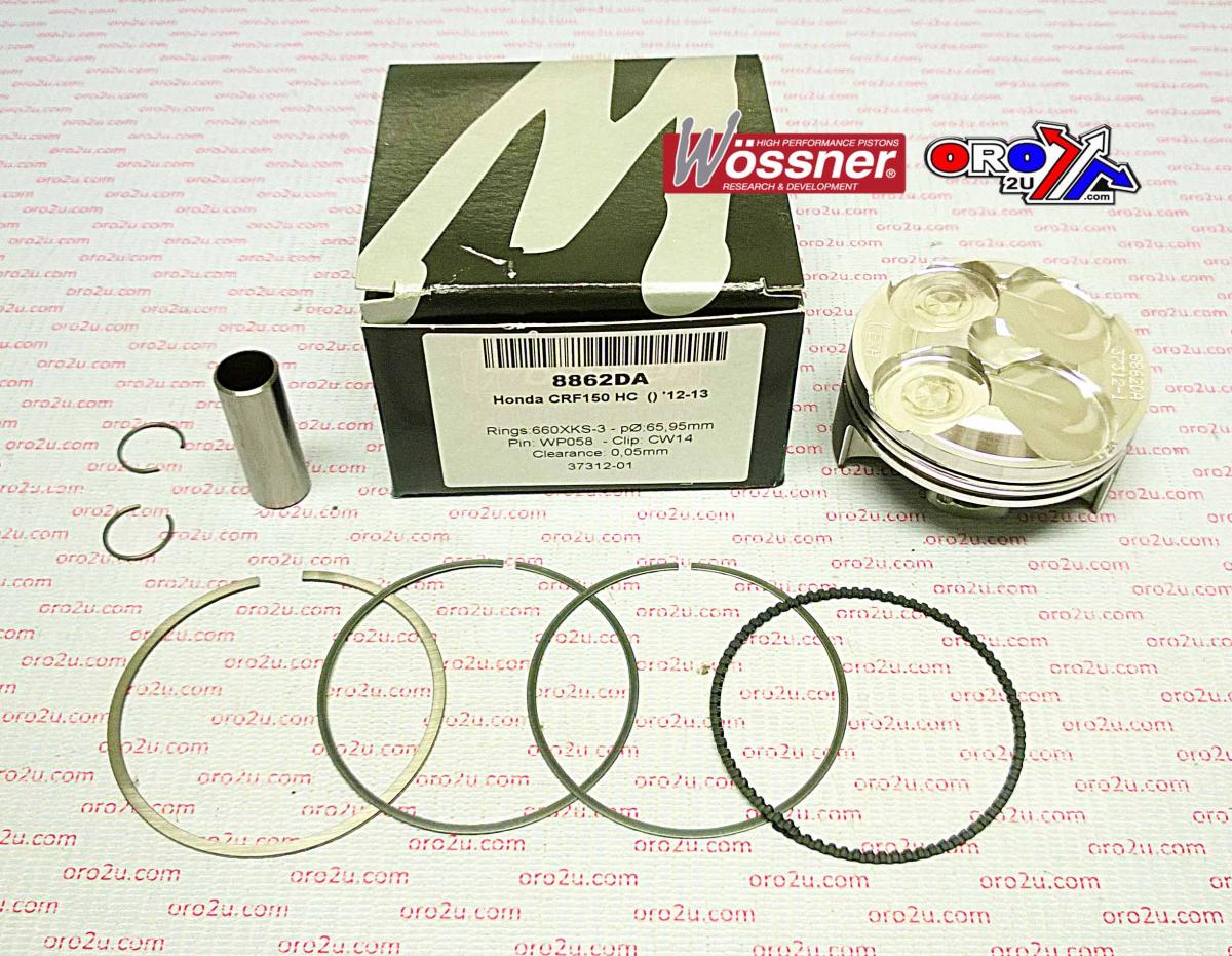 PISTON KIT 12-13 CRF150R 66.00 WOSSNER 8862DA HC