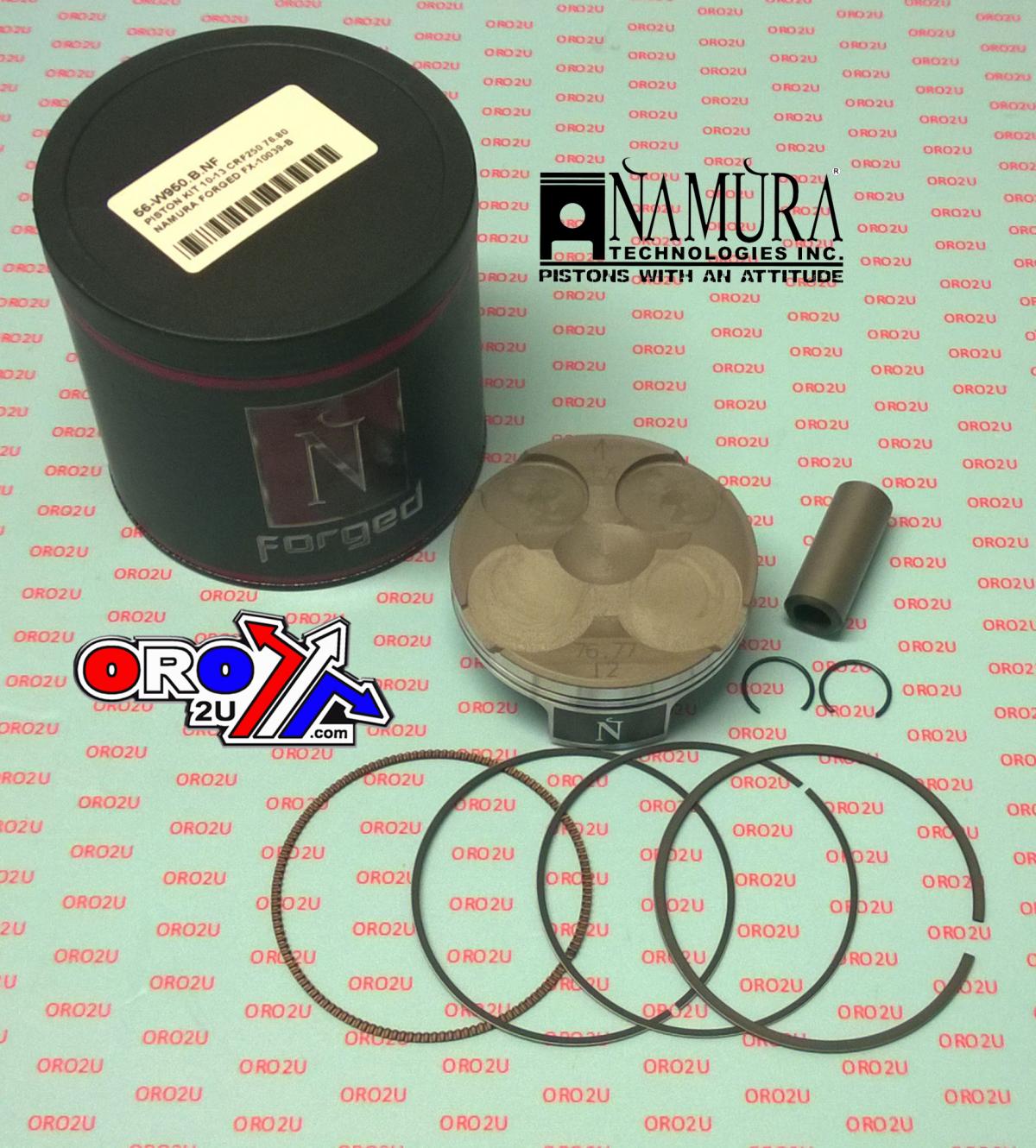 NAMURA 76.8mm FORGED PISTON KIT B, HONDA CRF250R 2010-2013