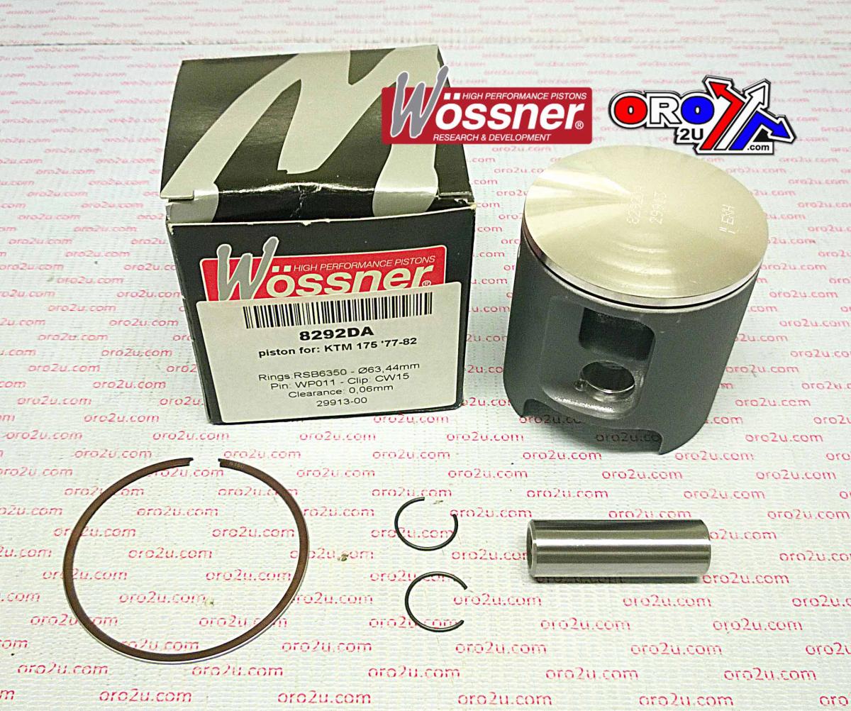 WOSSNER 64.5mm PISTON KIT A, KTM MC/GS175 1977-1982
