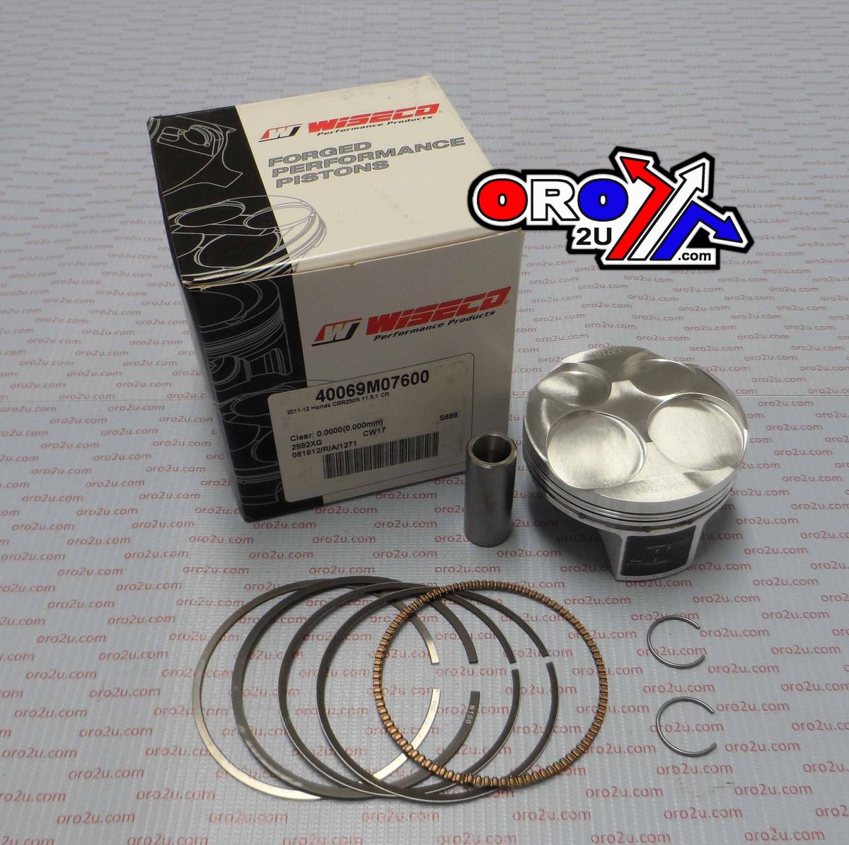 WISECO 76mm PISTON KIT HONDA CRF250L 2013-2014, CBR250R 2011-2013