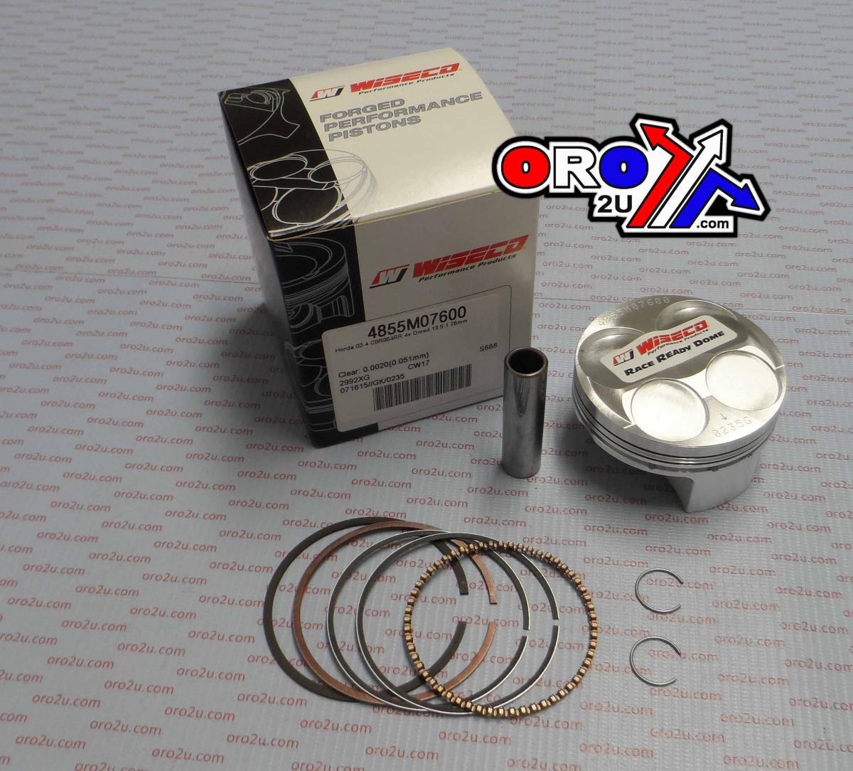 PISTON KIT 02-04 CBR954RR 76.0 WISECO 4855M07600 ROAD HONDA