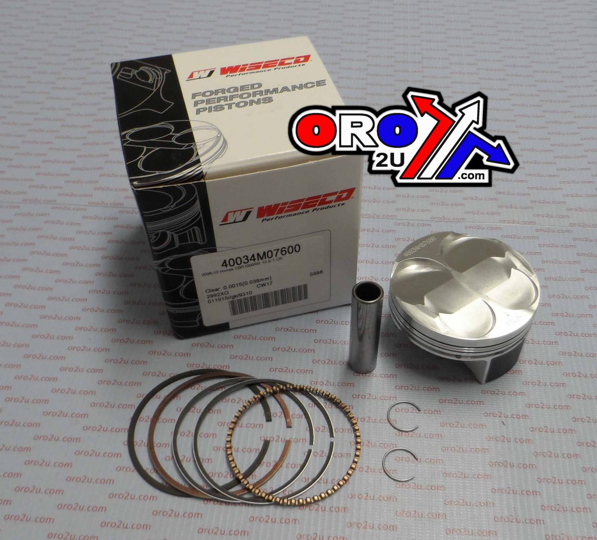 PISTON KIT 08-13 CBR1000RR 76 WISECO 40034M07600 ROAD HONDA