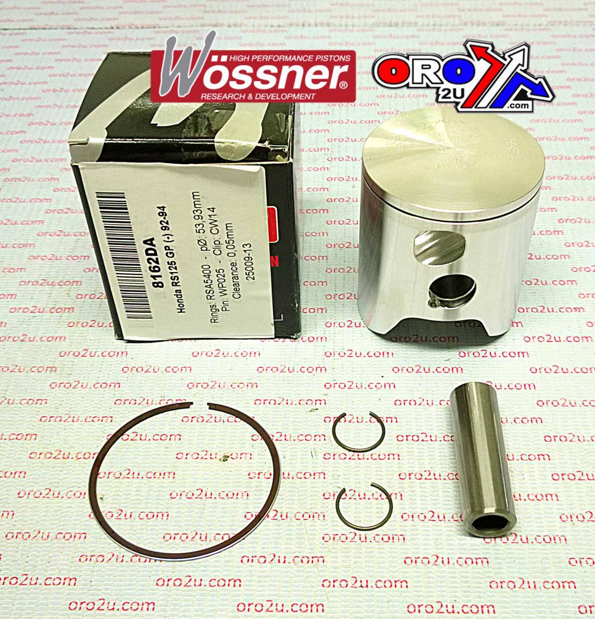WOSSNER 54mm FORGED PISTON KIT A, HONDA RS125 GP  1992-1994