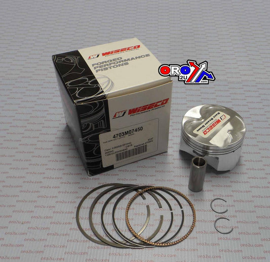 PISTON KIT 96-03 ZX7R 74.50mm WISECO 4703M07450 ROAD KAW