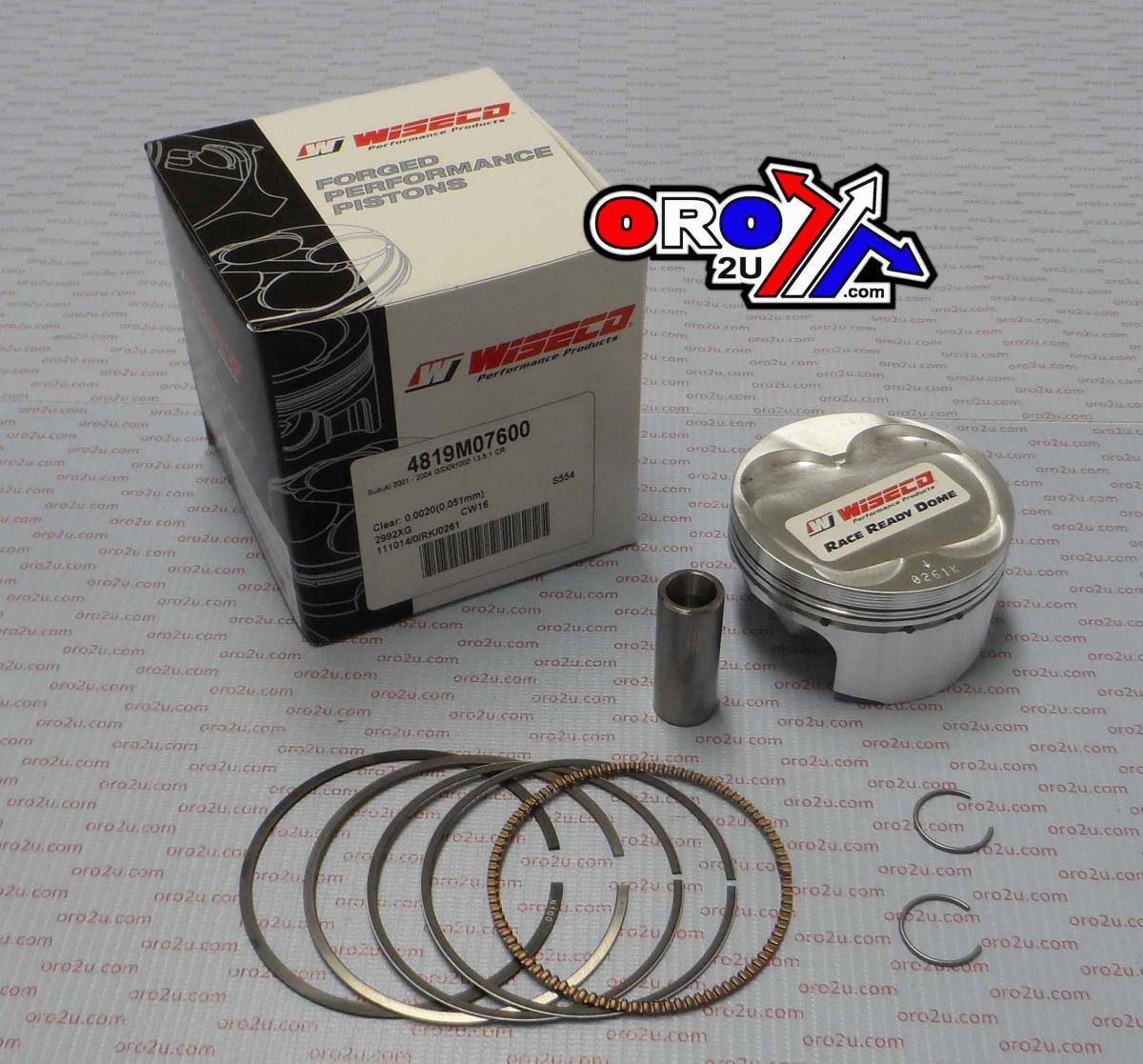 WISECO 73mm PISTON KIT SUZUKI GSX-R1000 2001-2004 (EACH)