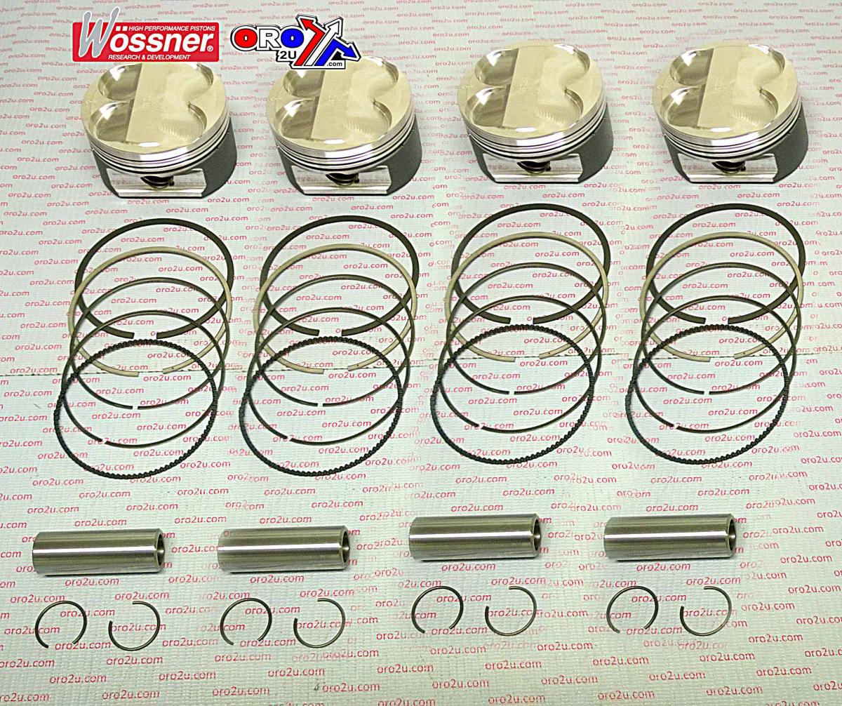 WOSSNER 78mm PISTON KIT/4 KAWASAKI ZZR1100 90-01, ZRX1100 95-97, GPZ1100 95-97