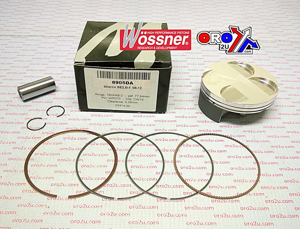WOSSNER 78mm PISTON KIT B, SHERCO SE2.5i-F 2008-2012