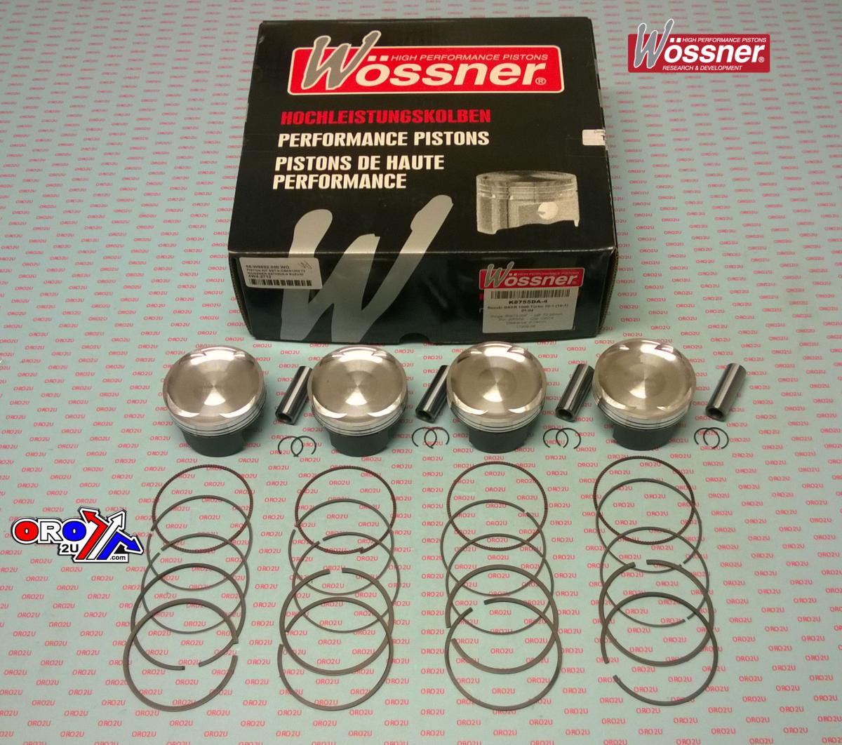 WOSSNER 75mm PISTON KIT SUZUKI GSX-R1000 TURBO 2001-2004