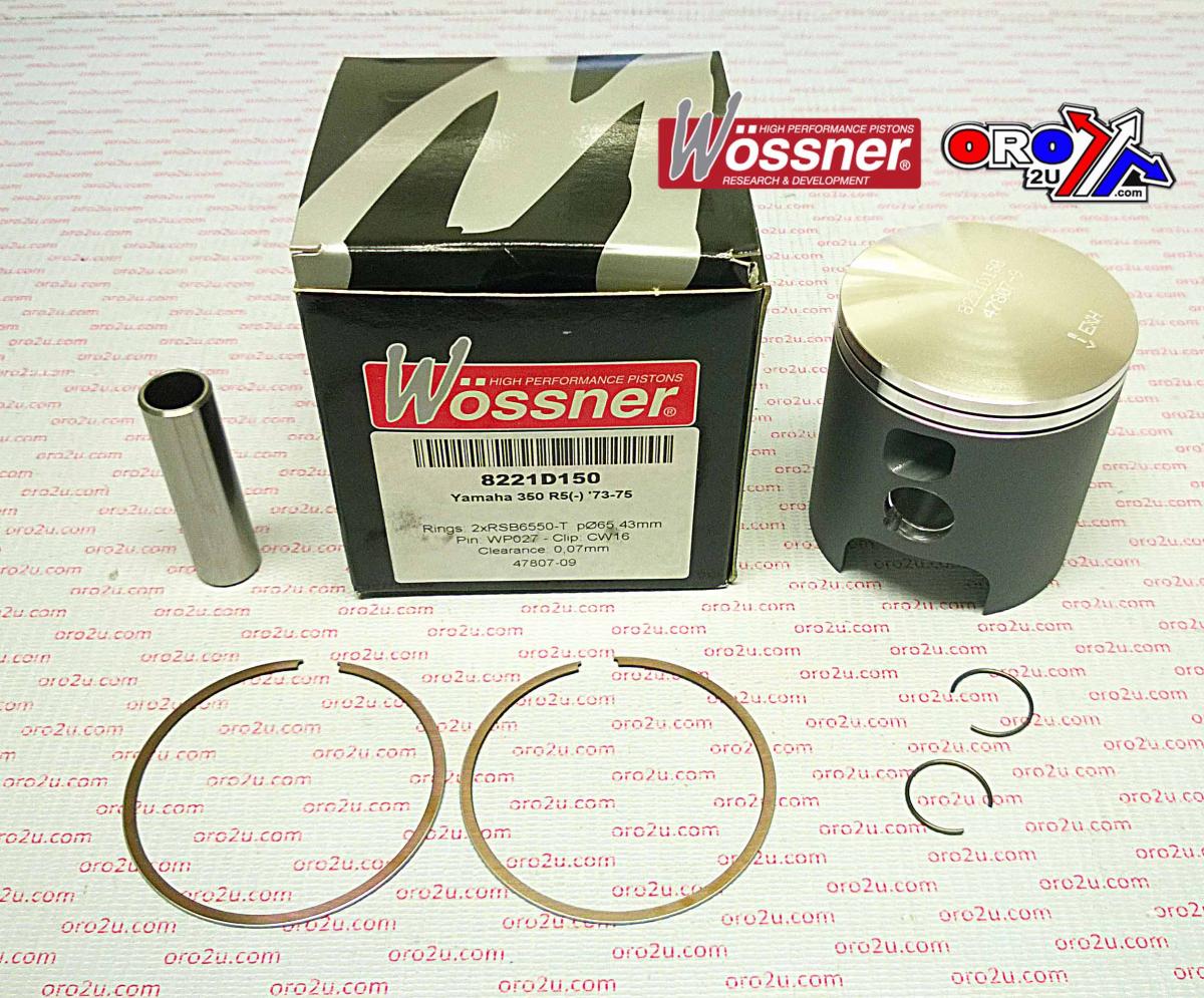 WOSSNER 64.75mm PISTON KIT YAMAHA RS350 1973-1975