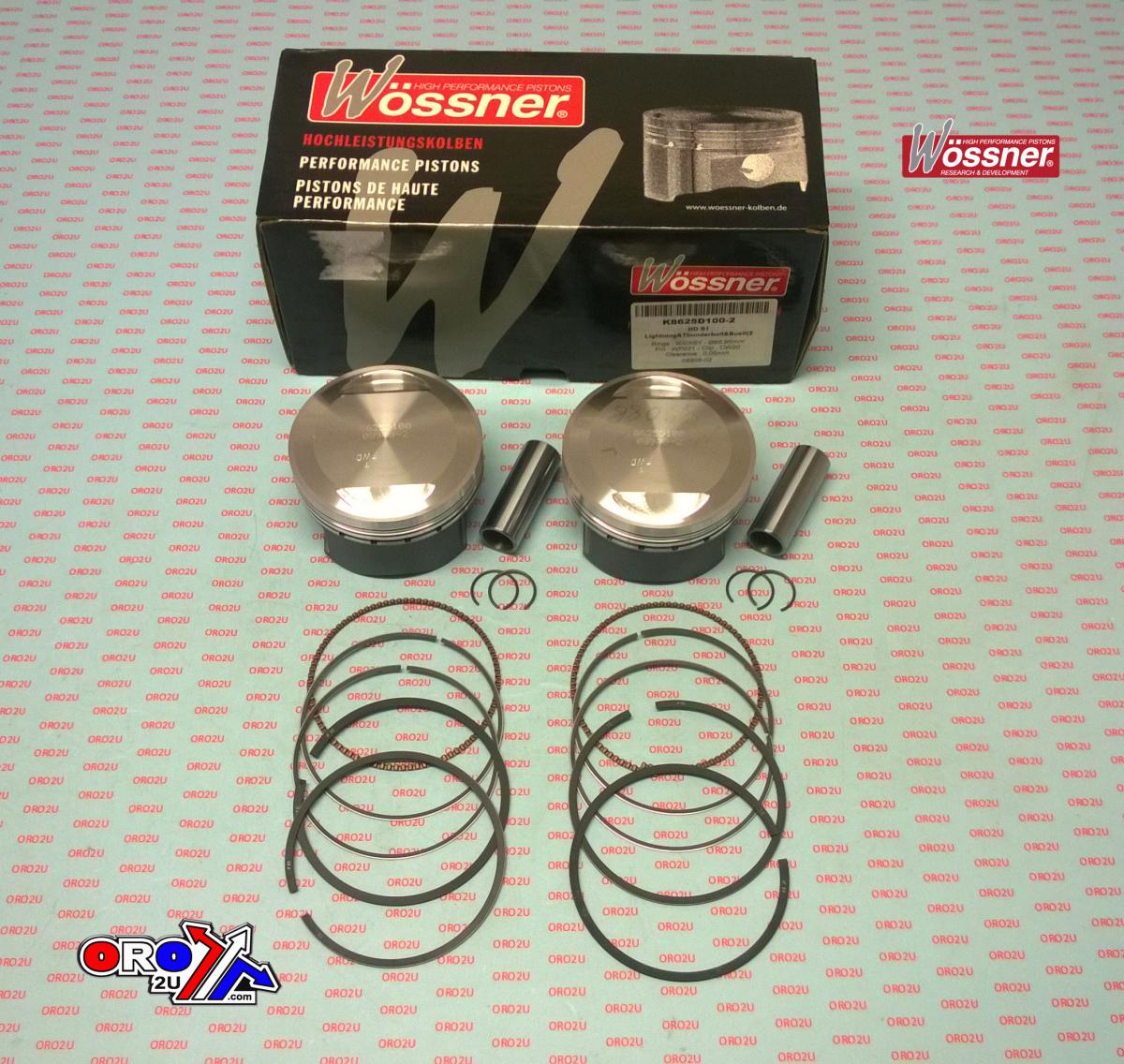 WOSSNER 89mm PISTON KIT BUELL S1 LIGHTNING 1200-1228
