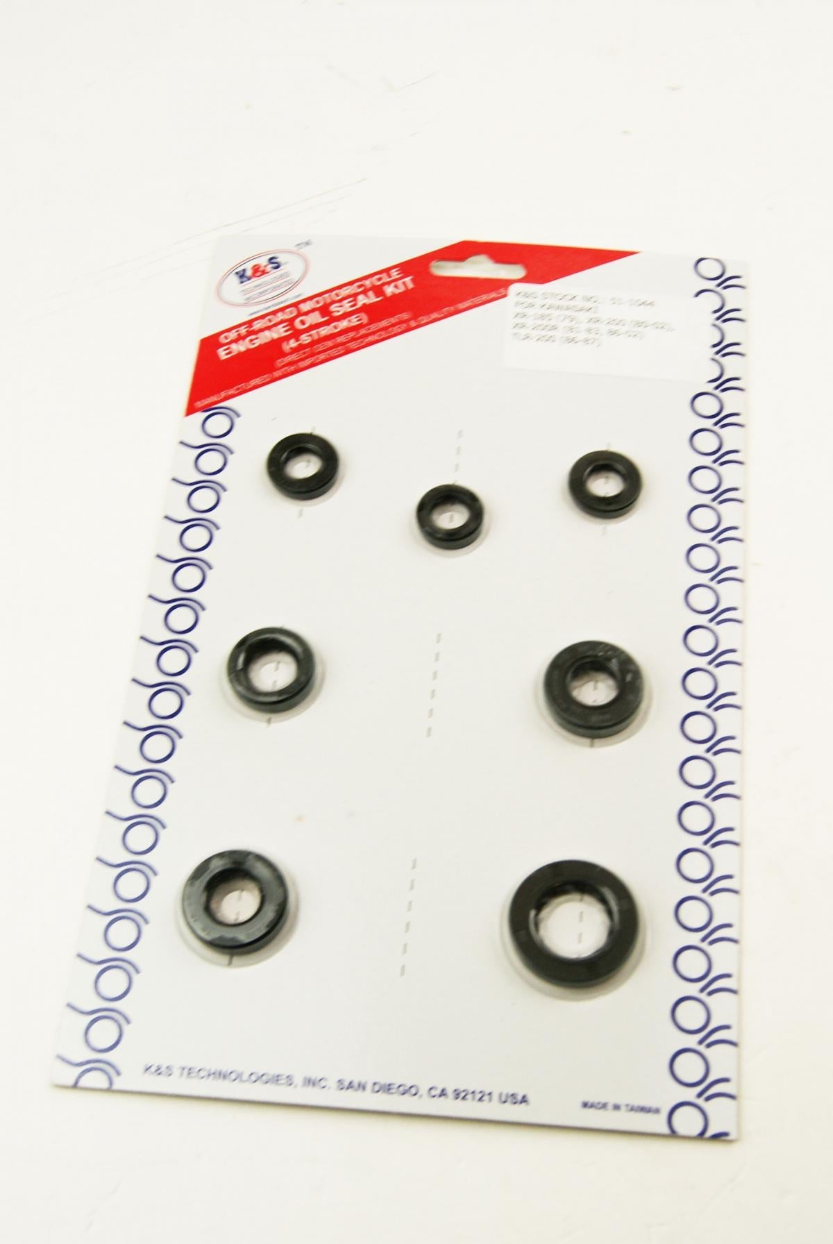 K&S ENGINE OIL SEAL SET HONDA XR185 79, XR200 80-84, XR200R 86-02, TLR200 86-87