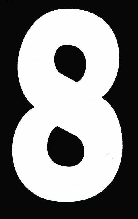 8 WHITE ISDE No8 5.25in