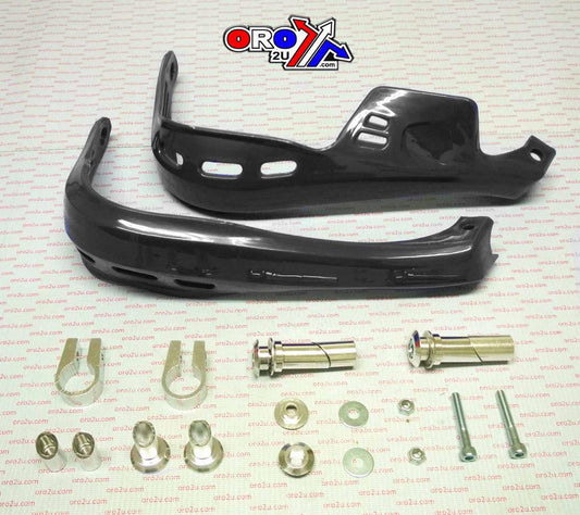 BLACK PRO HAND GUARDS + FITTING KIT