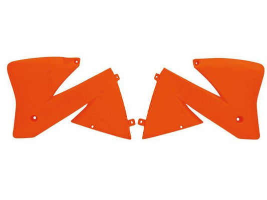 R-TECH ORANGE RADIATOR SCOOPS KTM 125-520 EXC 2001-2002