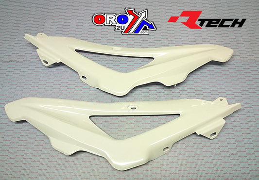 R-TECH WHITE RADIATOR SCOOP HUSQVARNA TC/TE 449/511 2011 2013