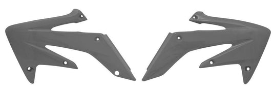 R-TECH SILVER RADIATOR SCOOPS HONDA CRF250R 2004-2009, CRF250X 2004-2019