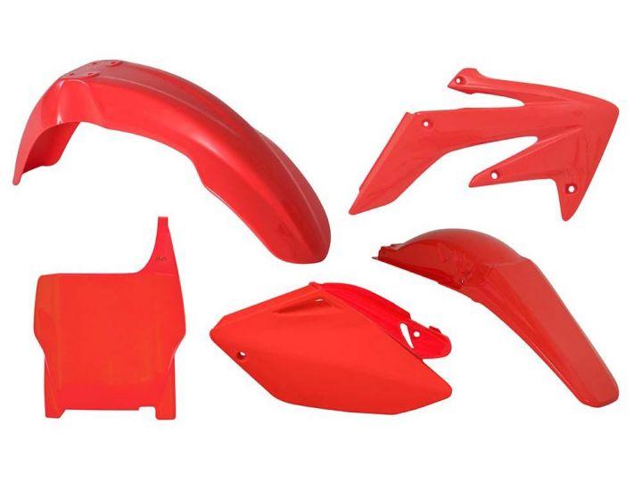 R-TECH RED PLASTIC KIT/5 HONDA CRF250R 2006-2007