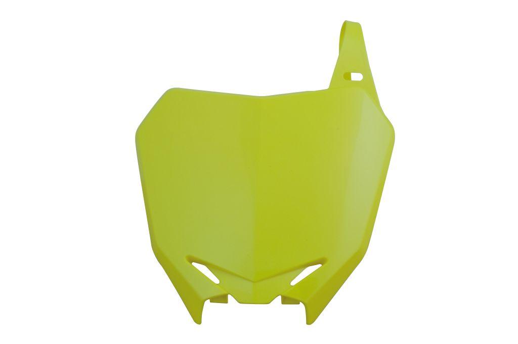 R-TECH YELLOW FRONT PLATE SUZUKI RM-Z250 2010-2018, RM-Z450 2008-2017