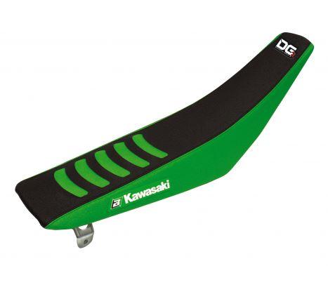 BLACKBIRD DOUBLE GRIP 3 BLK/GREEN SEAT COVER KAWASAKI KX85 01-13, KX100 98-13