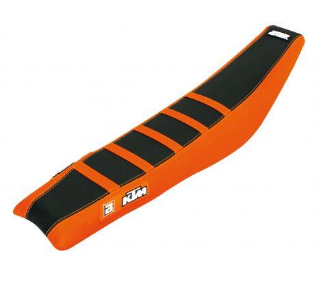 BLACKBIRD ZEBRA ORANGE/BLACK SEAT COVER KTM SX/SX-F 2016-2018, EXC 17-19