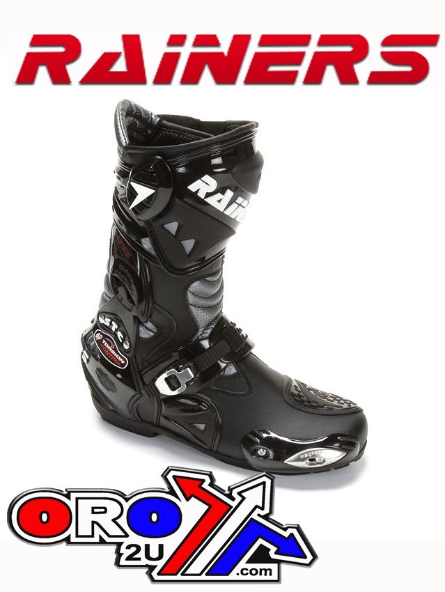 RAINERS ROAD/STREET BOOTS, BLACK 945 US 10