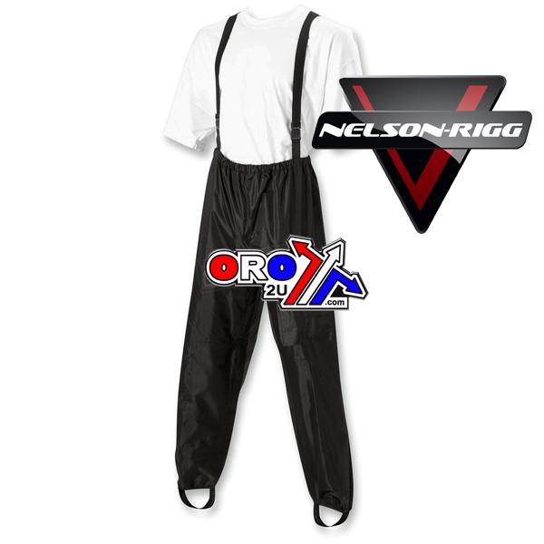 NELSON-RIGG ASTON RAIN PANTS BLACK, XXX-LARGE
