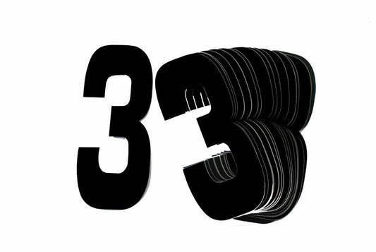 BLACK 8"/20cm 3. PACK/25