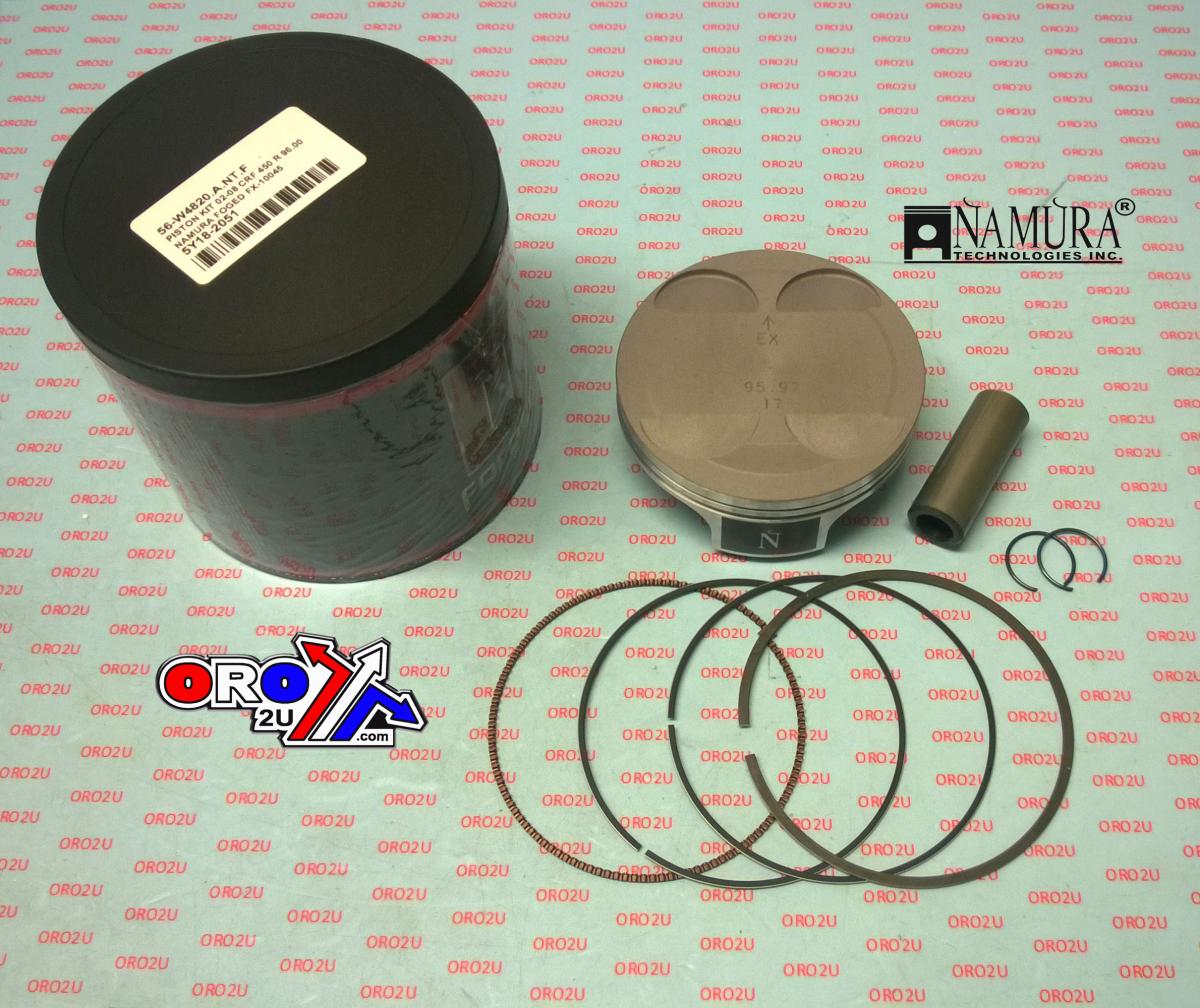 NAMURA 96mm FORGED PISTON KIT C, HONDA CRF450R 02-08, CRF450X 05-17