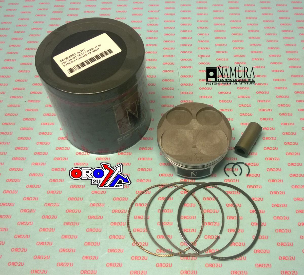 NAMURA 77mm FORGED PISTON KIT A YAMAHA YZ250F 14-15, WR250F 15-17, YZ250FX 15-16