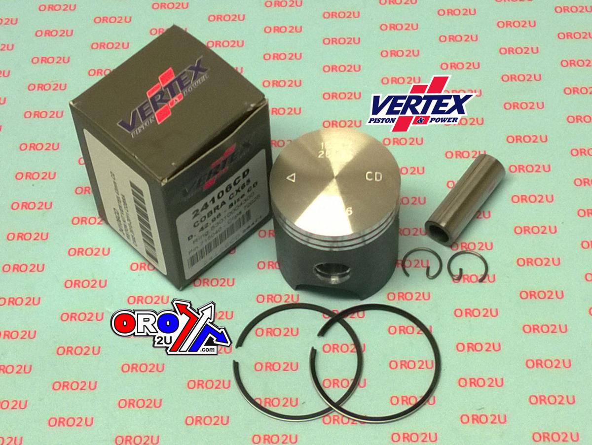 PISTON KIT VERTEX 43.0 CD COBRA CX 65 10-11, VERTEX 24106CD