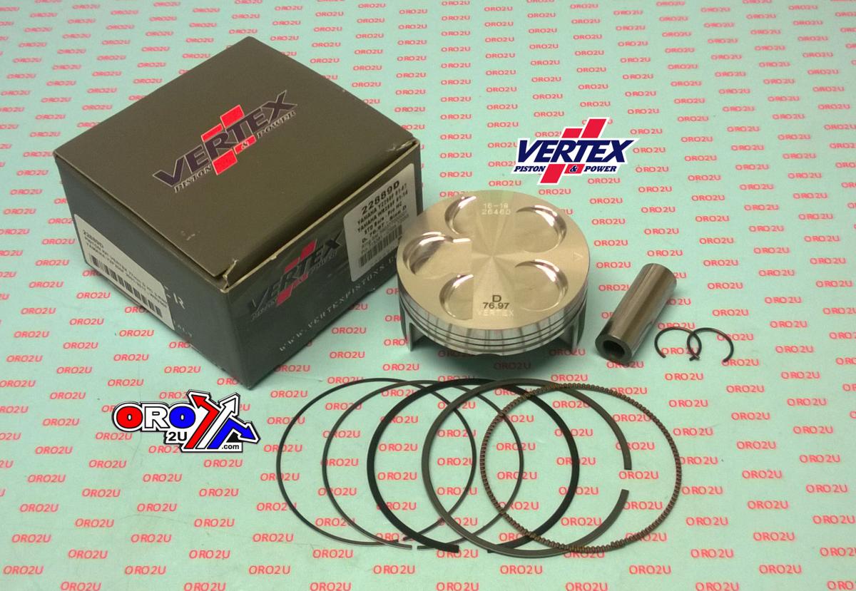 PISTON KIT VERTEX 77.0 B YAMAHA YZ/WR 250 01-14, VERTEX 22889B COMPR 13,5:1
