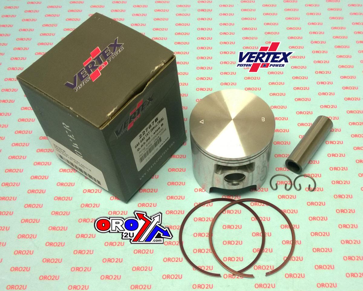 PISTON KIT VERTEX 64.0 A GAS GAS TXT 200 2002, VERTEX 22767A