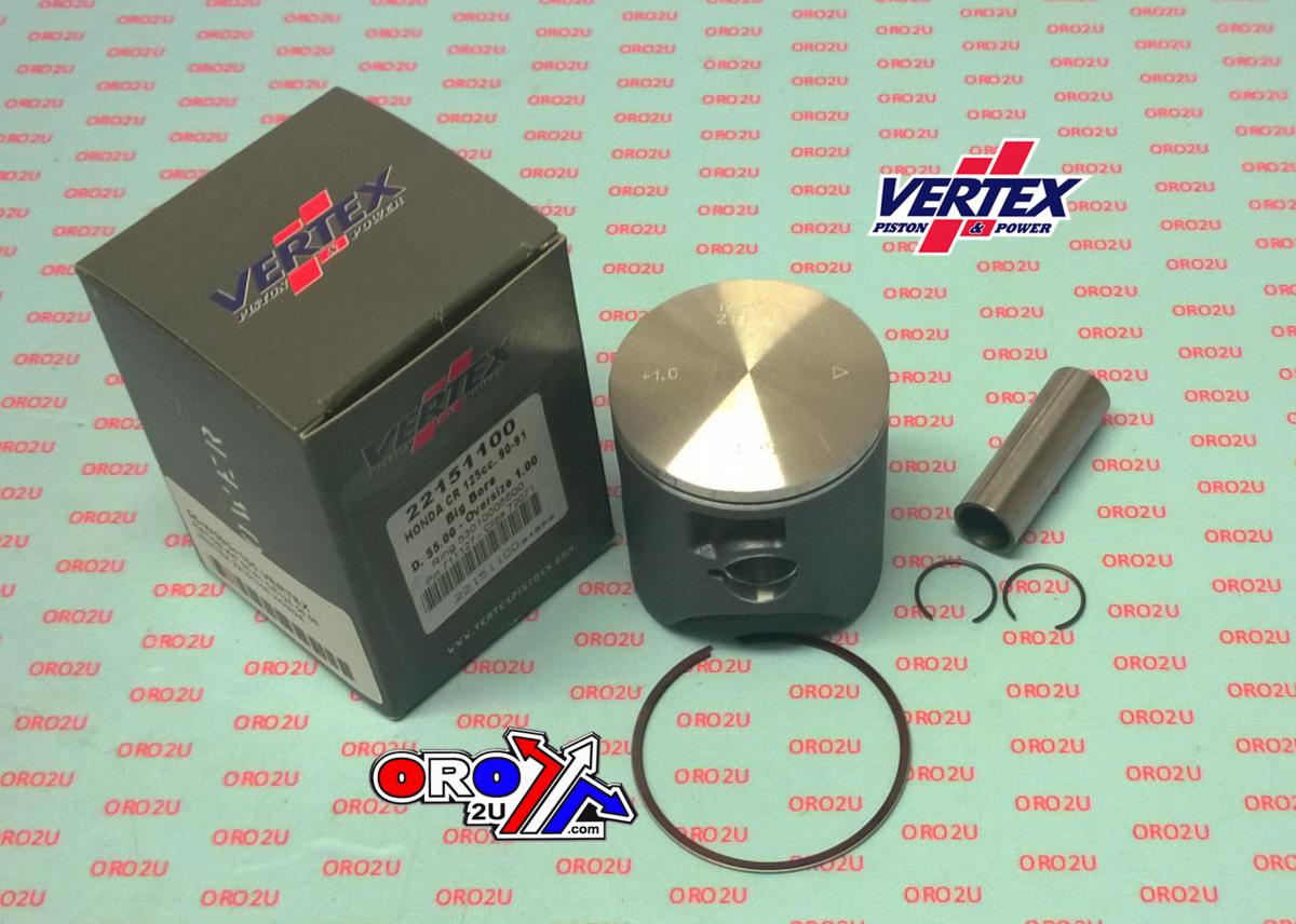 VERTEX 55mm PISTON KIT HONDA CR125R 1990-1991