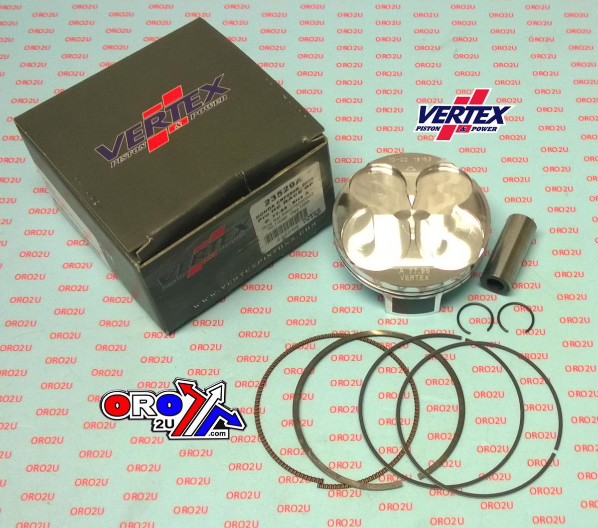 PISTON KIT VERTEX 78.0 B HC HONDA CRF 250R 09, GP RACER CHOICE HC COMPR 13,7:1