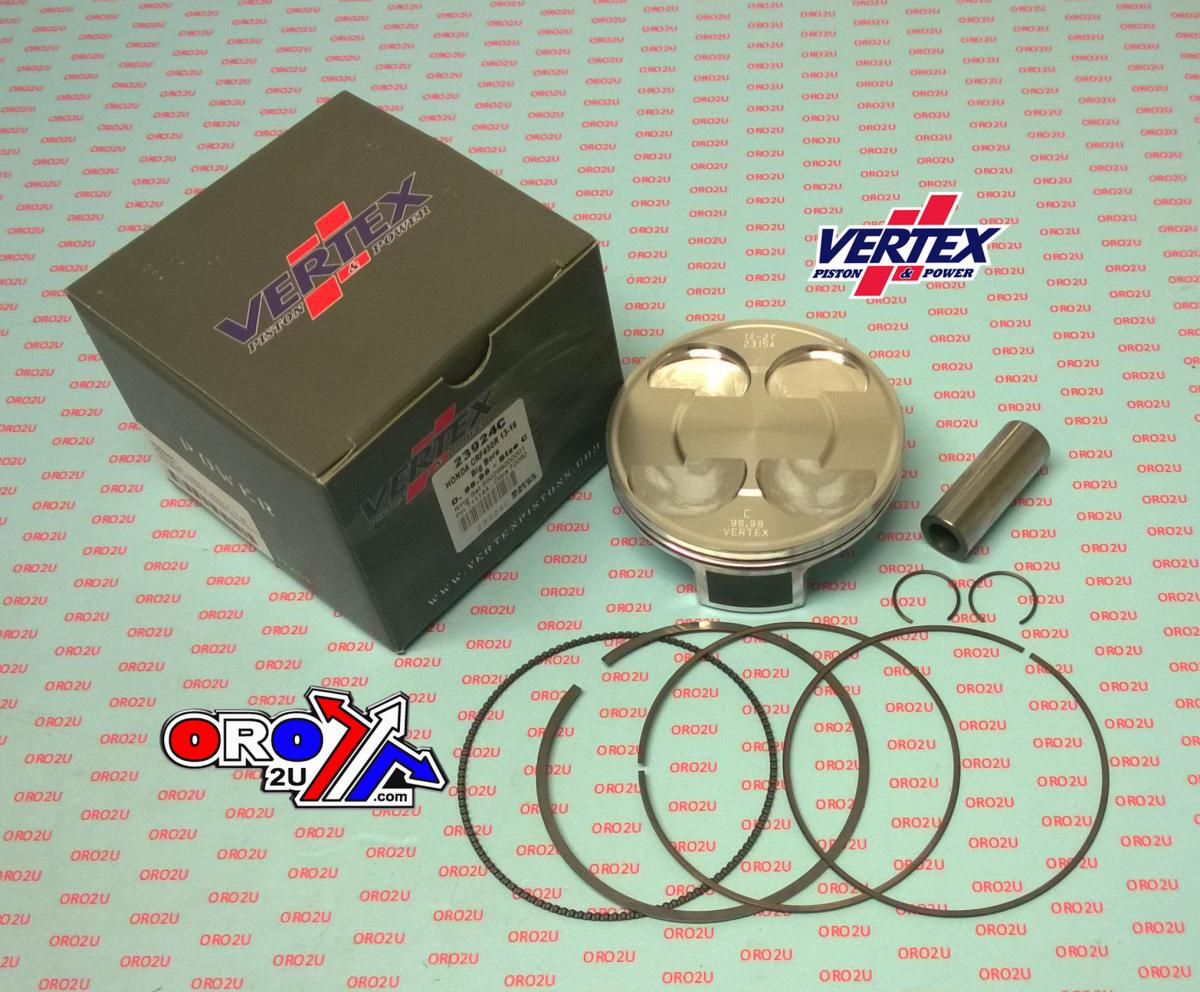 PISTON KIT VERTEX 99.0 C HONDA CRF 450 13-16, VERTEX 23924C OS+3:00 COMPR 13,6:1