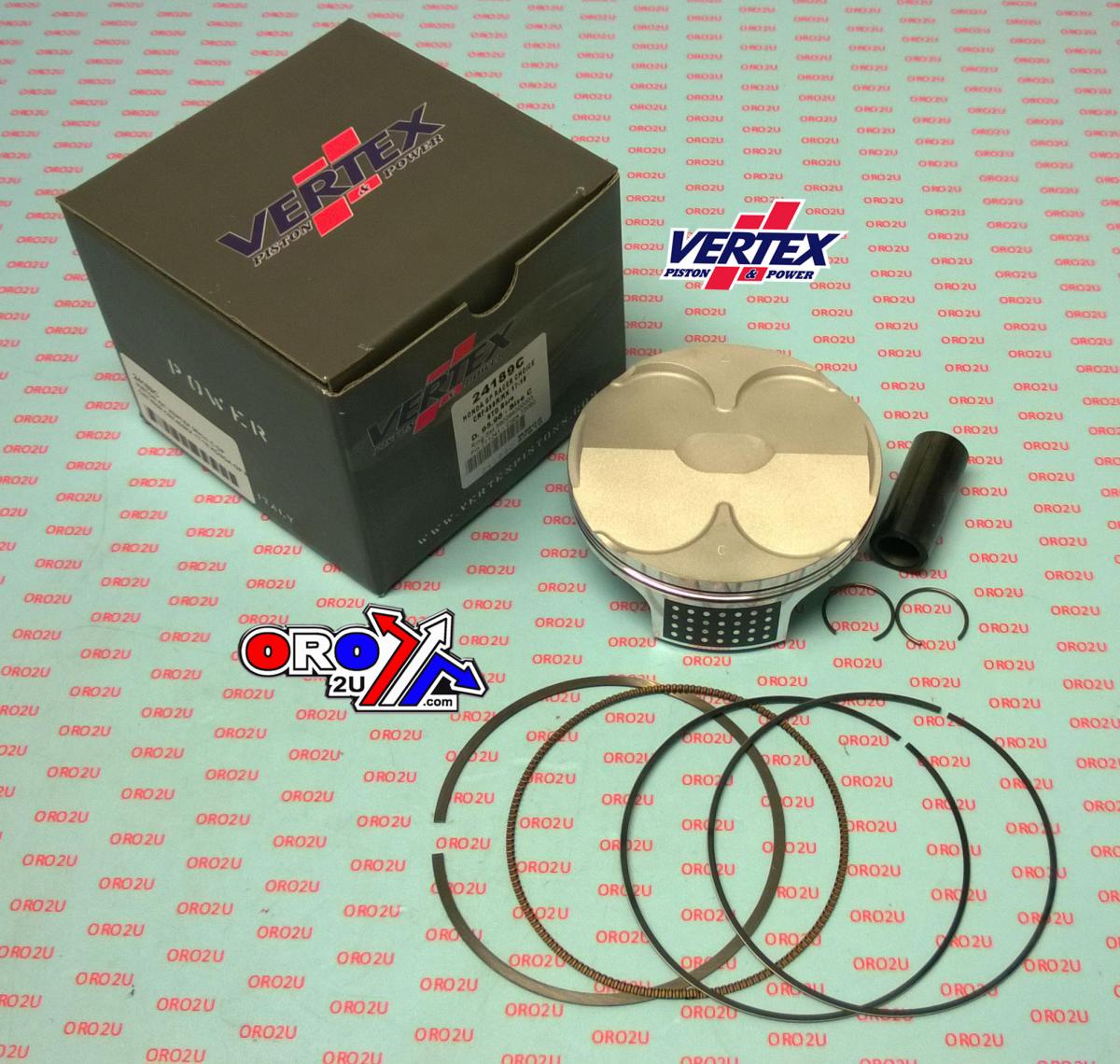 PISTON KIT VERTEX 24189A 96.0 A GP HONDA CRF 450 R/RX 17-18, HC COMPR 13,9:1